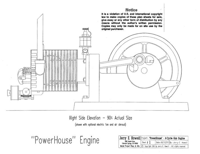 PowerHouse 4-Cycle Gas Engine Plans 